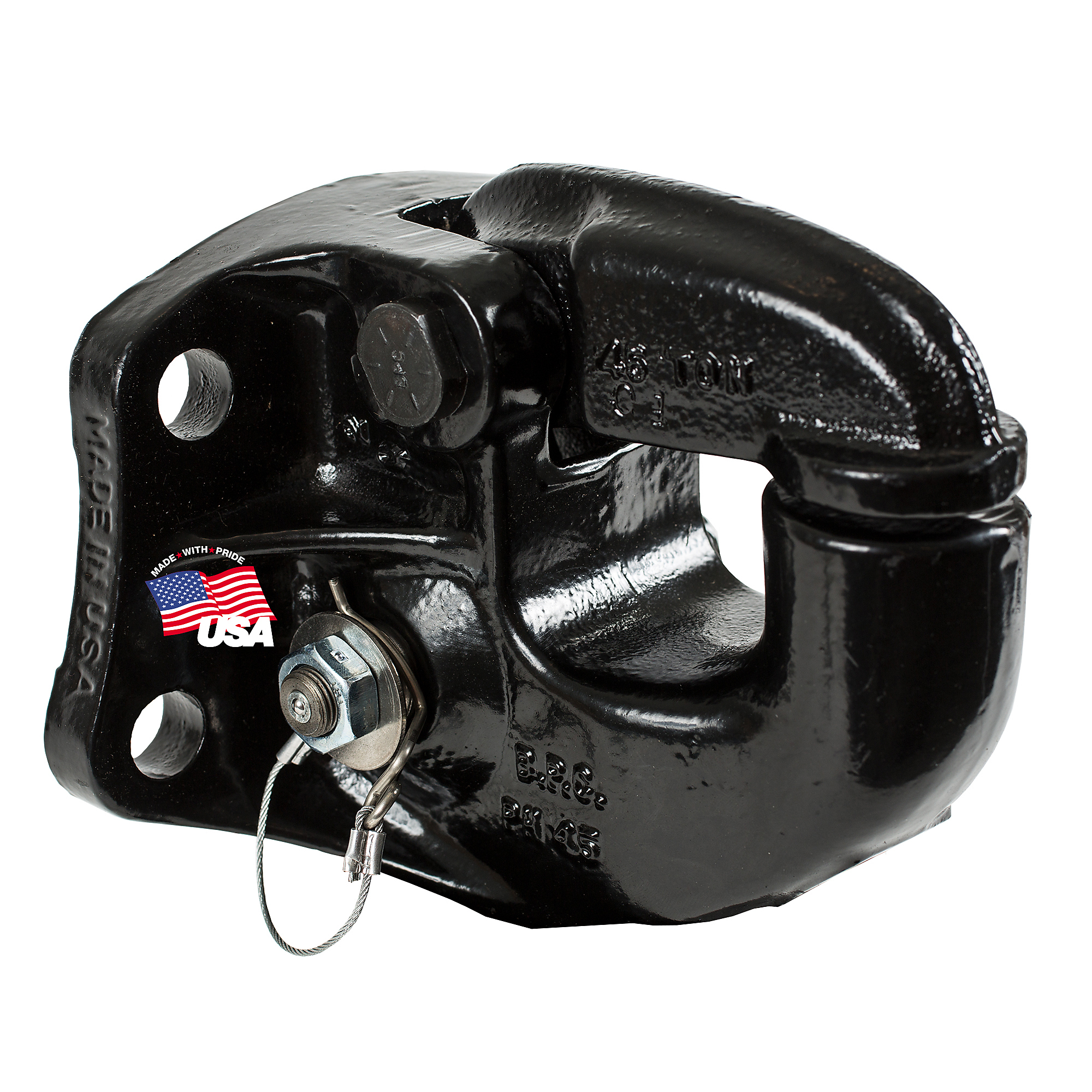 Buyers Products, 45 Ton Pintle Hook Hitch Mount Fits 2.375in. - 3in. Lunette Eyes, Model# PH45